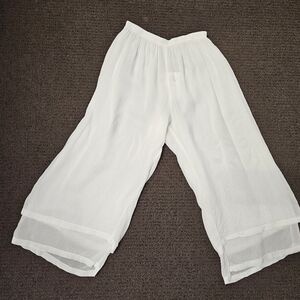 COLOR ME COTTON - White Summer Pants